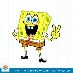 Spongebob Squarepants Peace Sign png, digital download