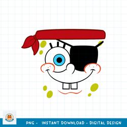 Spongebob Squarepants Pirate Face png, digital download