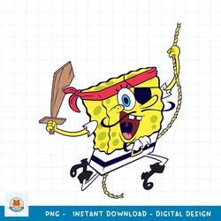 Spongebob SquarePants Pirate png, digital download