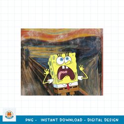 SpongeBob SquarePants Scream Painting png, digital download