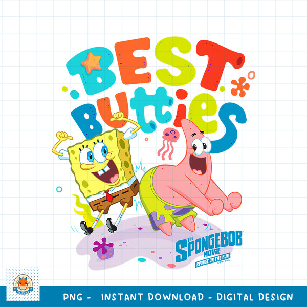 SpongeBob SquarePants Sponge On The Run Best Butties png, digital download .jpg