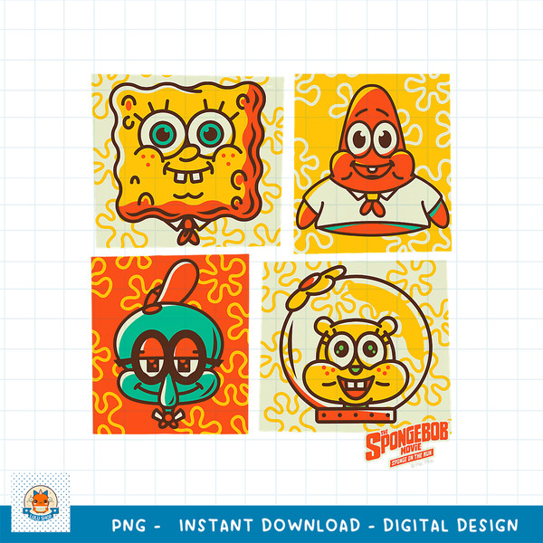 SpongeBob SquarePants Sponge On The Run Cute Box Up png, digital download .jpg