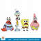 SpongeBob SquarePants SpongeBob Cast Group Stare png, digital download .jpg