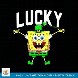 SpongeBob SquarePants St. Patrick_s Day Lucky Bob png, digital download