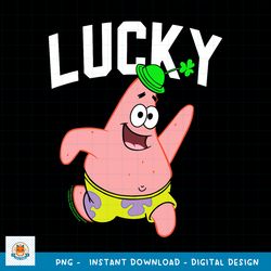 SpongeBob SquarePants St. Patrick_s Day Lucky png, digital download