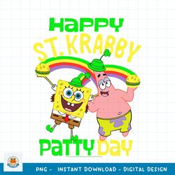 SpongeBob SquarePants St. Patrick_s Day St. Krabby Patty Day png, digital download