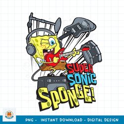 spongebob squarepants super sonic instruments png, digital download