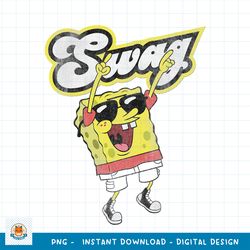 SpongeBob SquarePants Swag Distressed png, digital download