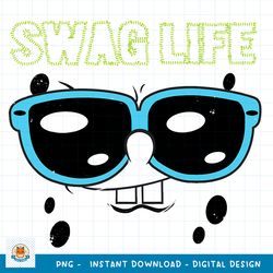 Spongebob SquarePants Swag Life Sunglasses png, digital download
