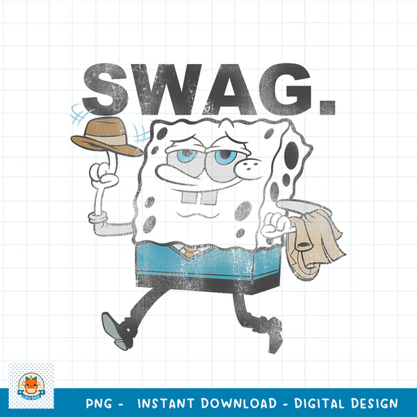 Spongebob Squarepants SWAG. png, digital download .jpg