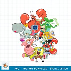SpongeBob SquarePants The Whole Gang png, digital download