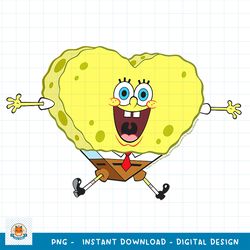 SpongeBob SquarePants Valentine_s Day Heart Shaped Sponge png, digital download