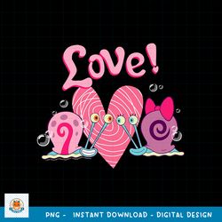 SpongeBob SquarePants Valentine_s Love With Gary And Snellie png, digital download