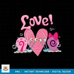 spongebob squarepants valentine_s love with gary and snellie png, digital download