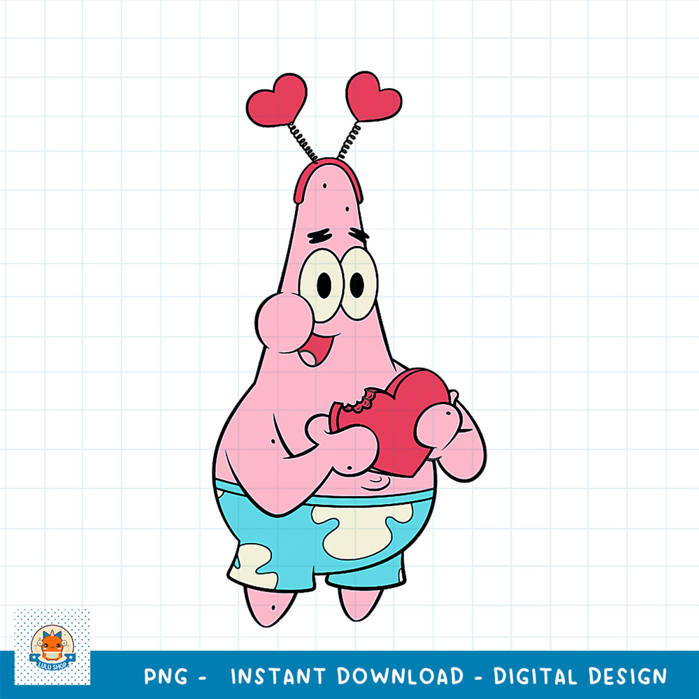 spongebob squarepants valentines patrick eats love .jpg
