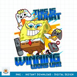 Spongebob SquarePants What Winning Looks Like png, digital download