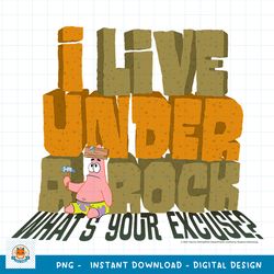 SpongeBob SquarePants What_s Your Excuse png, digital download