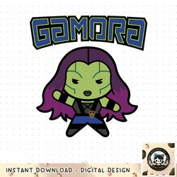 Marvel Gamora Cute Guardian of the Kawaii Graphic png, digital download, instant png, digital download, instant