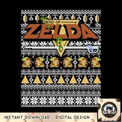 Nintendo Zelda 8-Bit Ugly Holiday Sweater Graphic png, digital download, instant png, digital download, instant