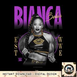 WWE Bianca Belair Distressed Black _ White Photo Portrait png, digital download, instant