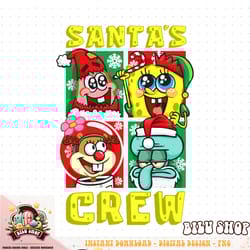 mademark x spongebob squarepants christmas santa s crew patrick spongebob sandy squidward fun t sh