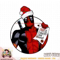 marvel deadpool list mom is heroic christmas t-shirt