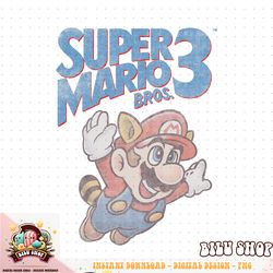 Super Mario 3 Flying Mario Vintage Distressed Poster png download