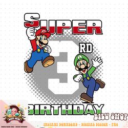 Super Mario And Luigi Super Birthday 3rd Birthday Portrait png download