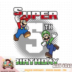 Super Mario And Luigi Super Birthday 5th Birthday Portrait png download
