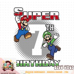 Super Mario And Luigi Super Birthday 7th Birthday Portrait png download