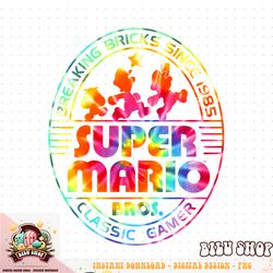 Super Mario Brick Break 85 Tie Dye Logo png download