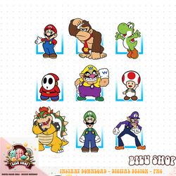 Super Mario Classic Characters Group Shot Graphic png download png download