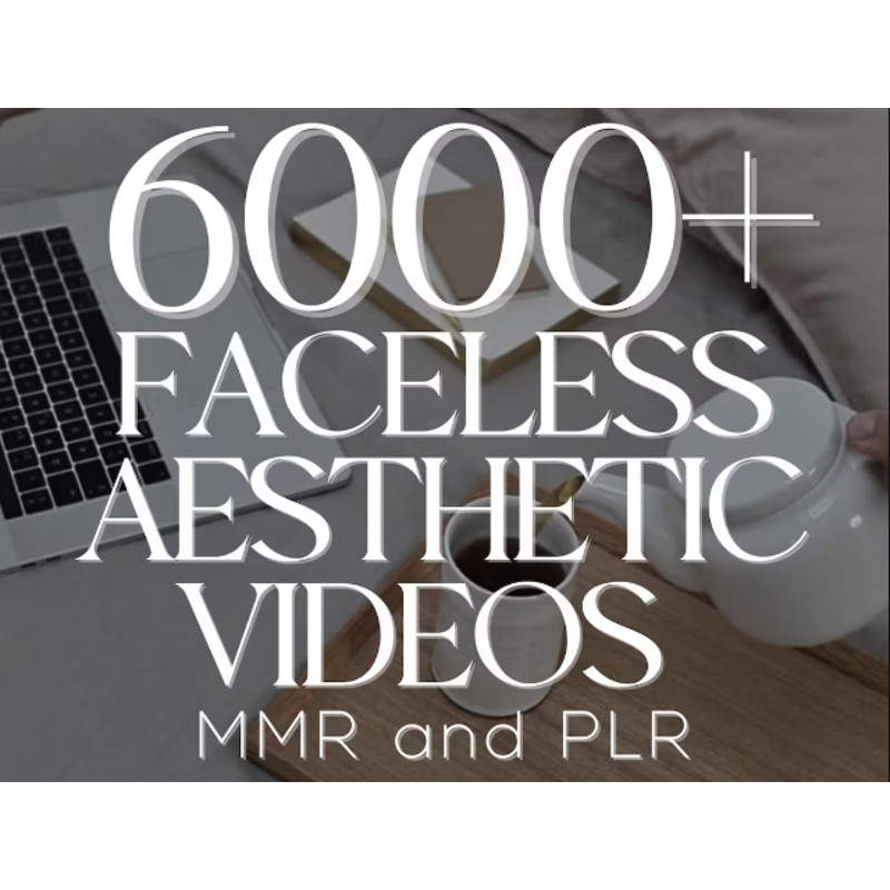 6000 Aesthetic Faceless Video Reels Story MRR PLR Resell Affiliate Marketing Email Social Media 2