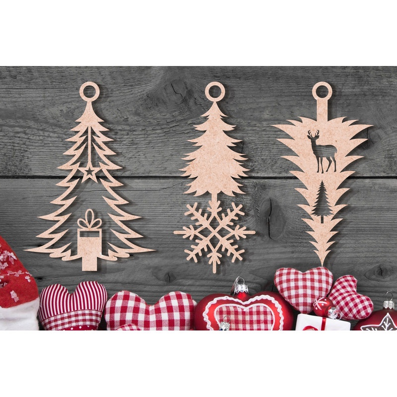 Laser Cut Christmas Ornament SVG Design 4