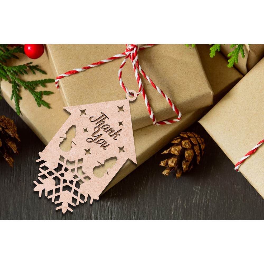 Laser Cut Christmas Gift Tags SVG Bundle 1