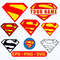 Superhero SVG Cut Files Bundle Superman Logo Designs for Personal and Commercial Use