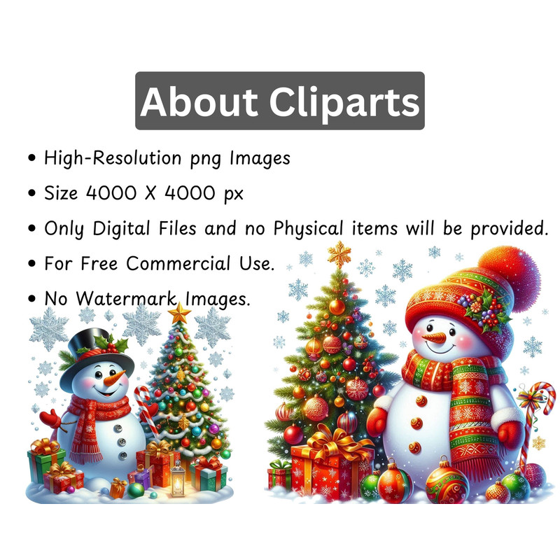 Christmas Snowman Clipart Cute Watercolor Snowman PNG Winter Sublimation Design Junk Journal Clipar 2