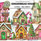 Christmas Gingerbread House Clipart Watercolor Holiday Cookies PNG Junk Journal Digital Paper Subli 0