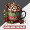Watercolor Hot Chocolate Clipart Hot Cocoa PNG Christmas PNG Clipart Winter Junk Journal Food Clipa 5