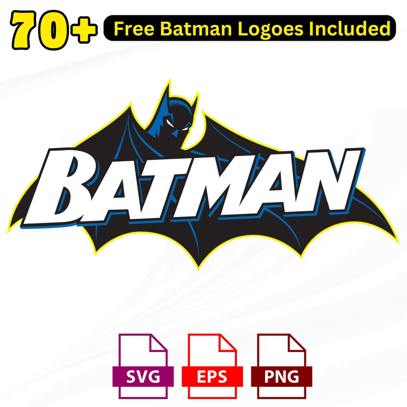 Batman logo SVG Batman emblem SVG and Batman symbol SVG for Cricut cut files and DIY crafts projec