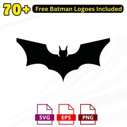 creative batman logo svg bundle | distinct superhero silhouette designs for cricut & diy crafts