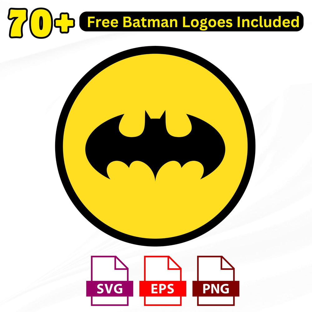 Unique Batman Logo SVG Set Distinct Superhero Silhouette Designs for Cricut DIY Projects