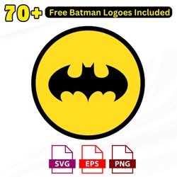 distinctive batman logo svg collection | unique superhero silhouette designs for cricut & diy projects