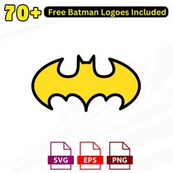 unique batman logo svg collection | distinctive superhero silhouette designs for cricut & diy crafts