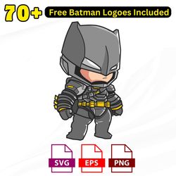 cute batman svg files collection | exclusive superhero silhouettes for cricut, diy crafts, t-shirts & home decor
