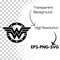 Wonder Woman Logo SVG Iconic Justice League Superhero Design for Cricut DIY Crafts Personalized