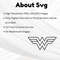 Wonder Woman SVG Files Justice League Symbol Princess Diana Design for Cricut DIY Crafts Custo