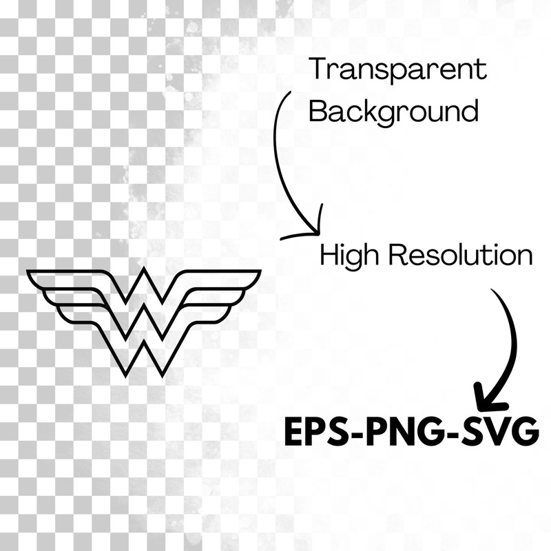 Wonder Woman Logo SVG Iconic Justice League Symbol Princess Diana Design for Cricut Tshirts C