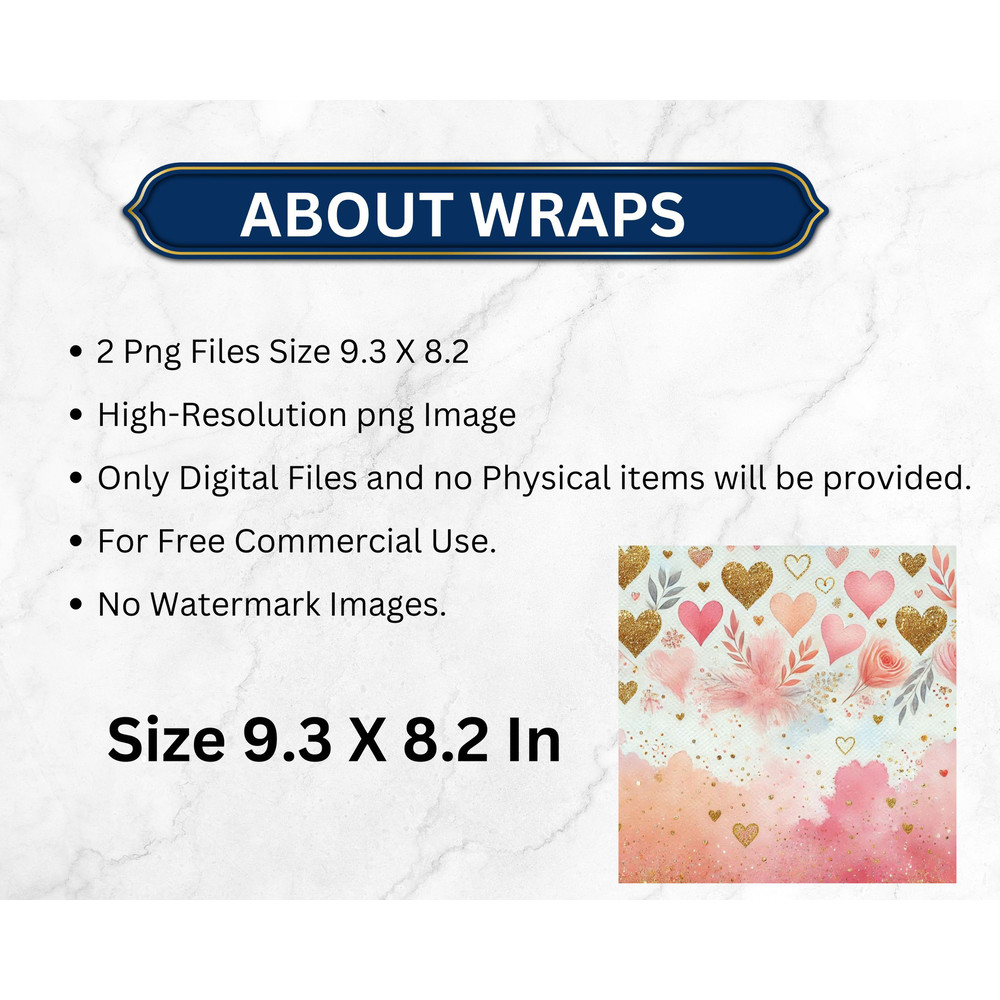 Pink glitter hearts sublimation PNG design 20oz skinny tumbler wrap for Valentines Day ideal for