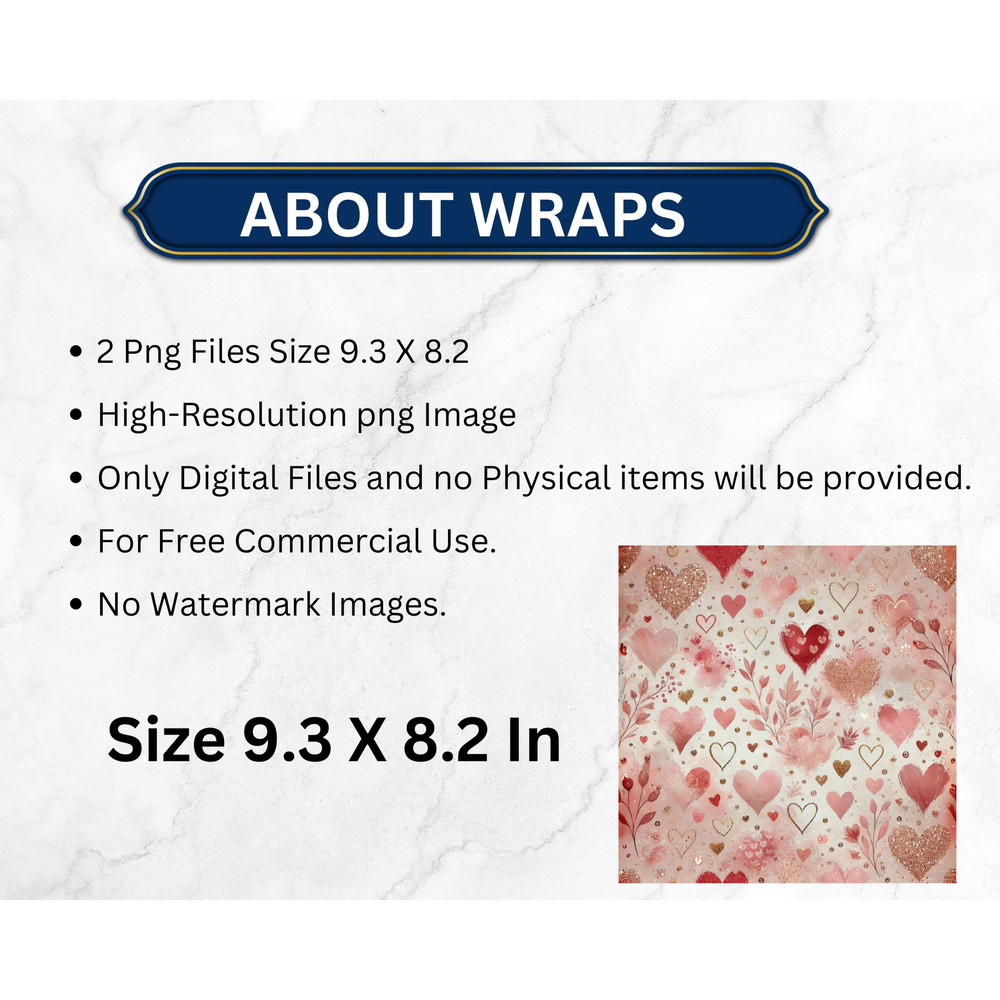 Candy Heart Tumbler Wrap For Valentines Day 20oz Skinny Sublimation PNG Design Straight And Tapered 1